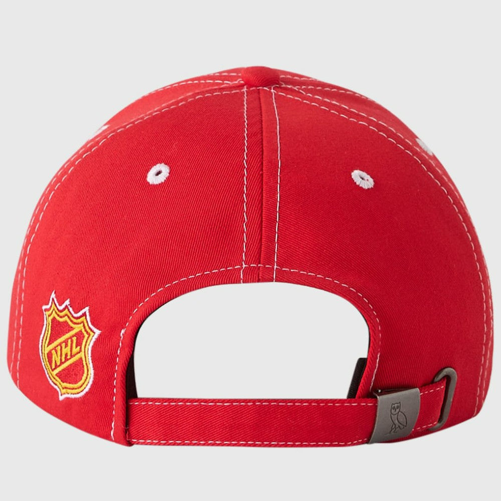 Calgary Flames OVO x NHL Adjustable Sport Hat Red