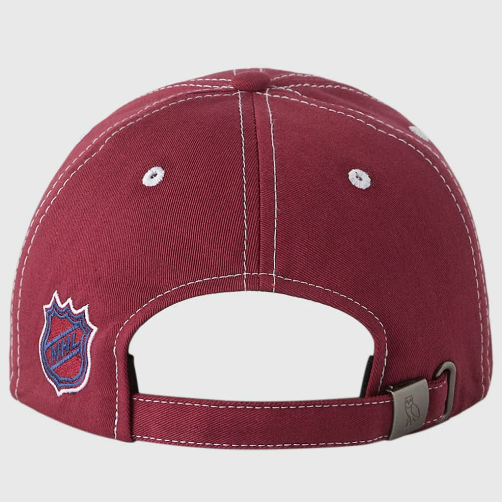 Colorado Avalanche OVO x NHL Adjustable Sport Hat Burgundy