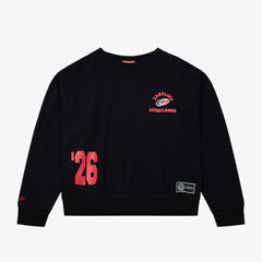 Carolina Hurricanes Mitchell & Ness Women's Crewneck Sweatshirt Black
