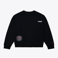 Carolina Hurricanes Mitchell & Ness Women's Crewneck Sweatshirt Black