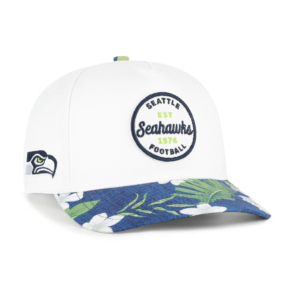 Seattle Seahawks '47 Beach Side Hitch Adjustable Hat - White/College Navy for sale