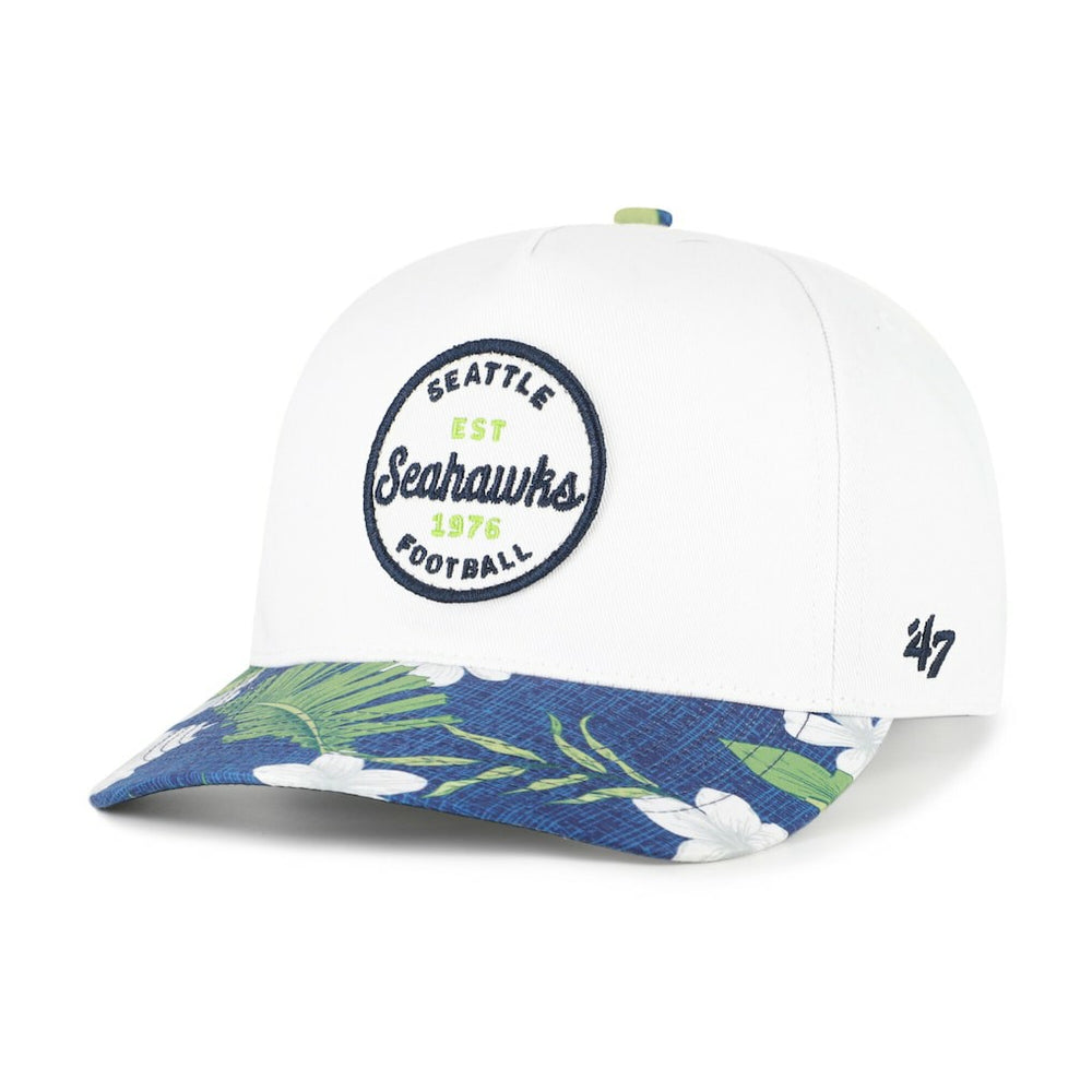 Seattle Seahawks '47 Beach Side Hitch Adjustable Hat - White/College Navy for sale