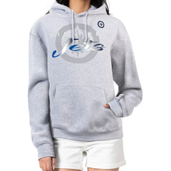 Winnipeg Jets G-III 4Her by Carl Banks Women's Shadow Logo Fleece Hoodie Gray
