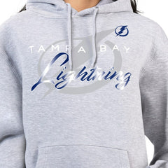 Tampa Bay Lightning G-III 4Her by Carl Banks Women's Shadow Logo Fleece Hoodie Gray