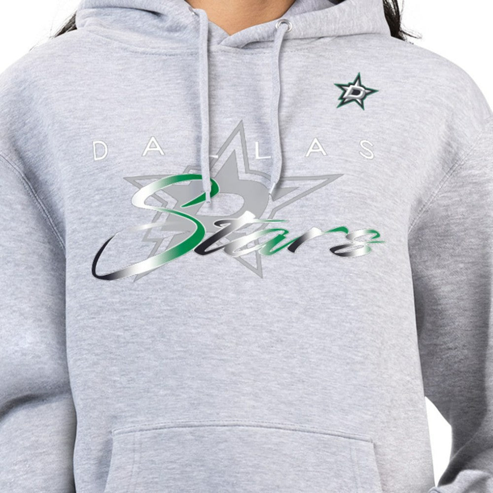 Dallas Stars G-III 4Her by Carl Banks Women's Shadow Logo Fleece Hoodie Gray