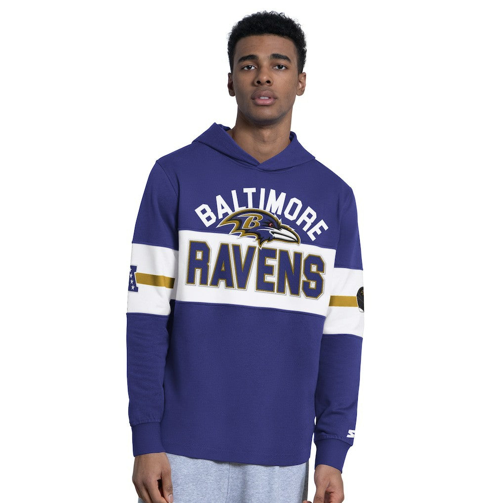 Baltimore Ravens Starter Fullback Jersey Hoodie - Purple discount
