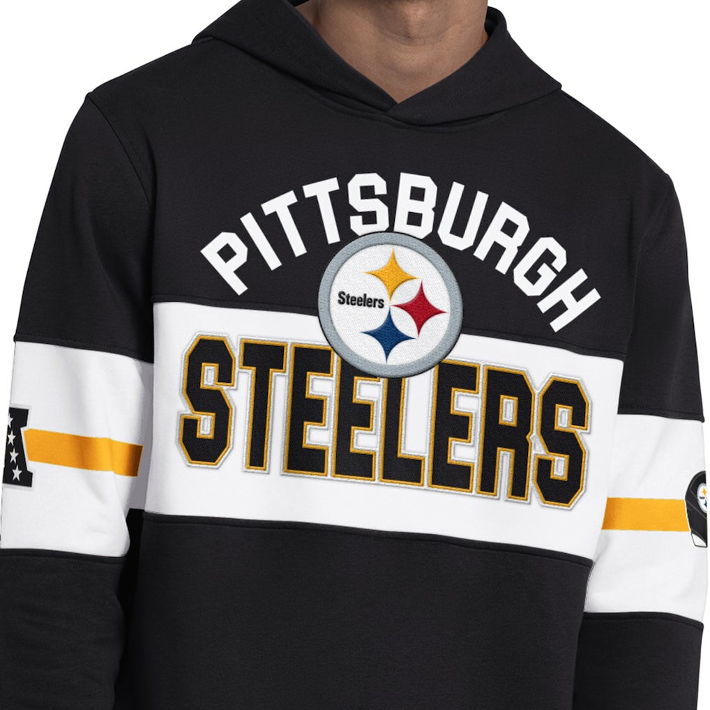 Pittsburgh Steelers Starter Fullback Jersey Hoodie - Black discount
