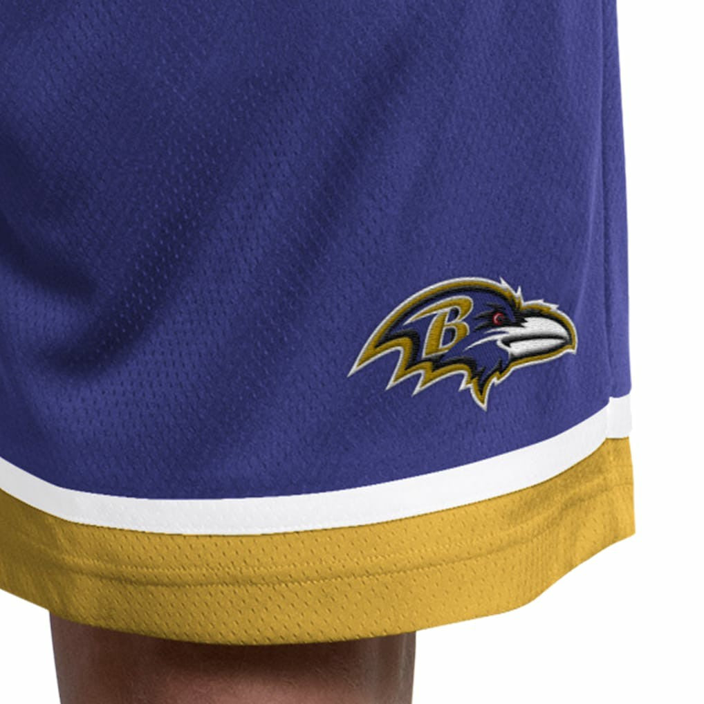 Baltimore Ravens Starter Power Play Mesh Shorts - Purple on sale