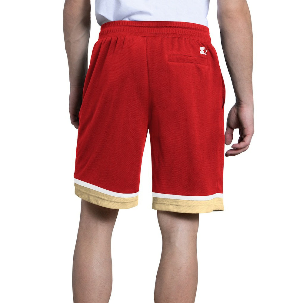 San Francisco 49ers Starter Power Play Mesh Shorts - Scarlet sale
