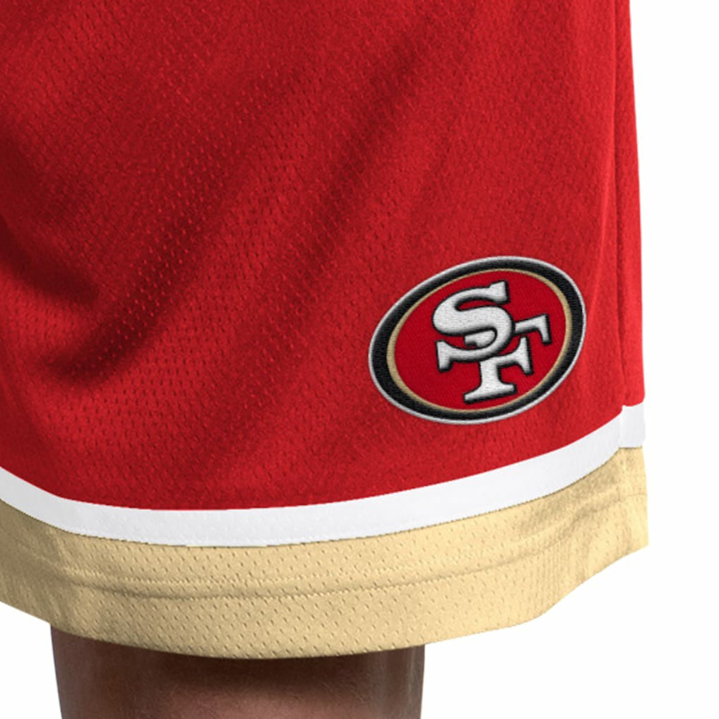 San Francisco 49ers Starter Power Play Mesh Shorts - Scarlet sale