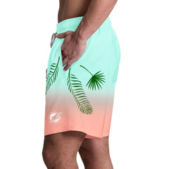 Miami Dolphins Margaritaville Sunset On The Beach Swim Shorts - Aqua sale