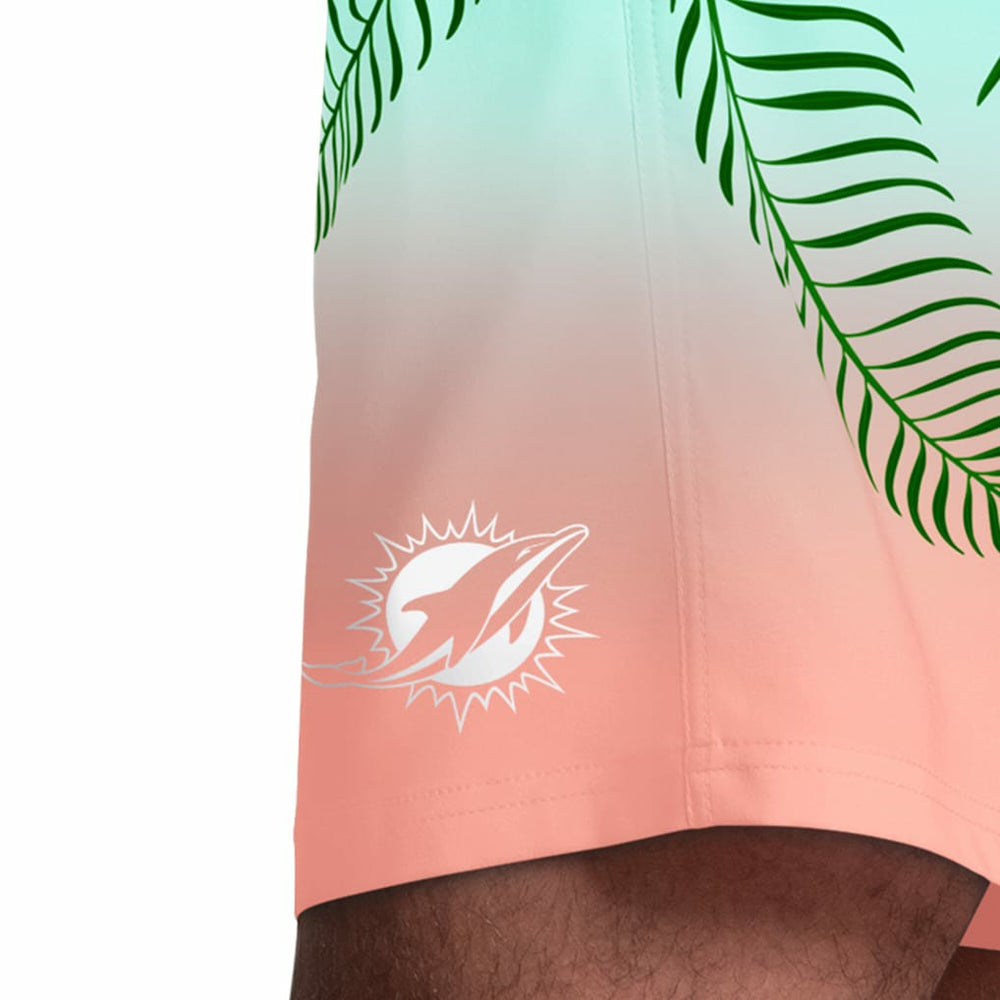 Miami Dolphins Margaritaville Sunset On The Beach Swim Shorts - Aqua sale