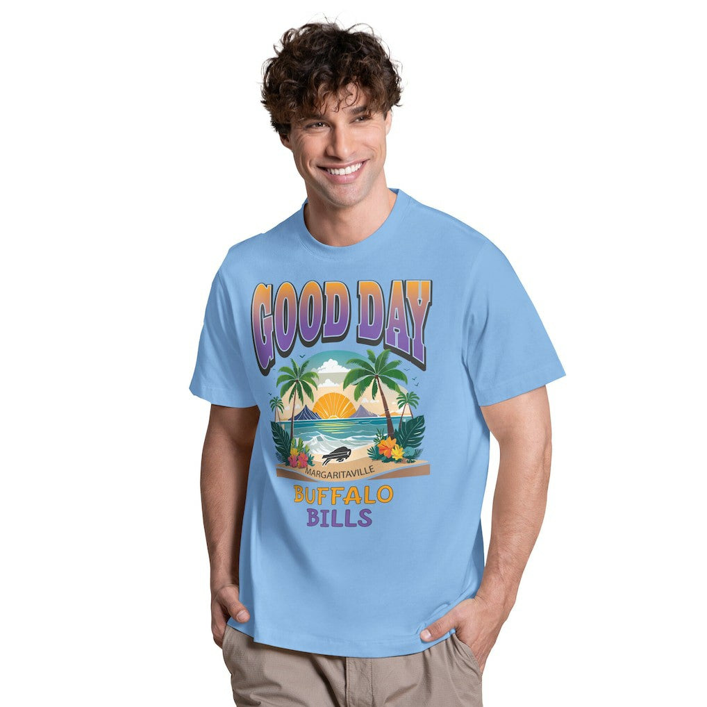 Buffalo Bills Margaritaville Good Day T-Shirt - Light Blue online