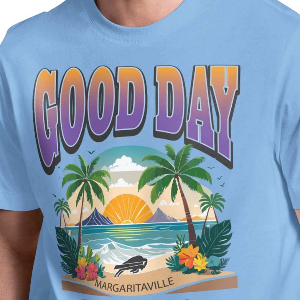 Buffalo Bills Margaritaville Good Day T-Shirt - Light Blue online