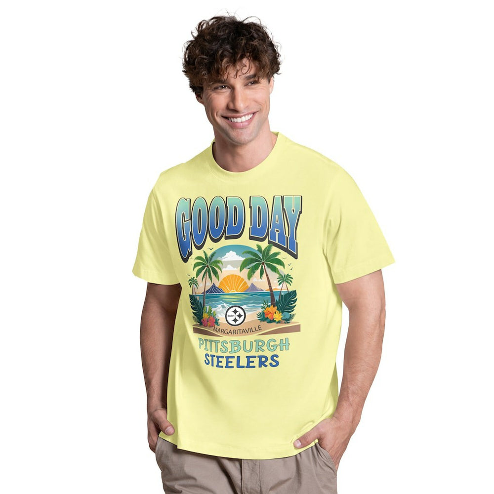 Pittsburgh Steelers Margaritaville Good Day T-Shirt - Yellow outlet
