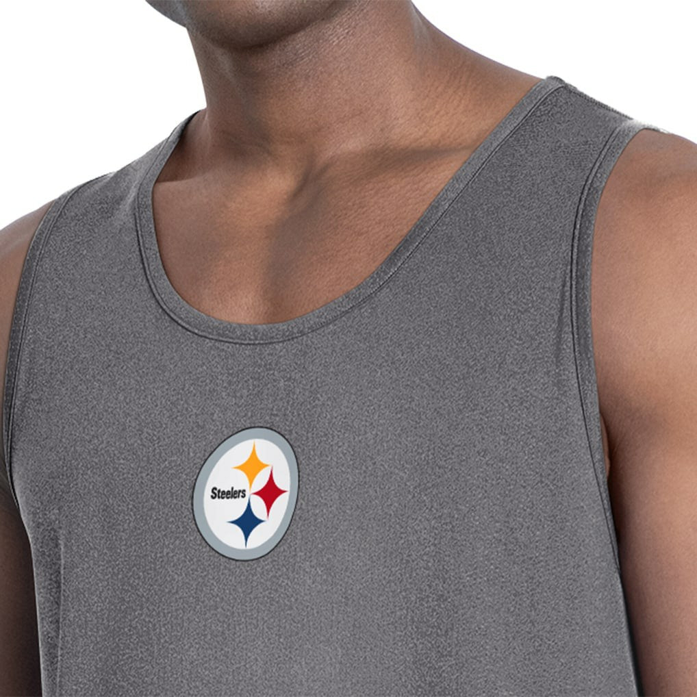 Pittsburgh Steelers MSX by Michael Strahan Energy Tank Top - Charcoal on sale