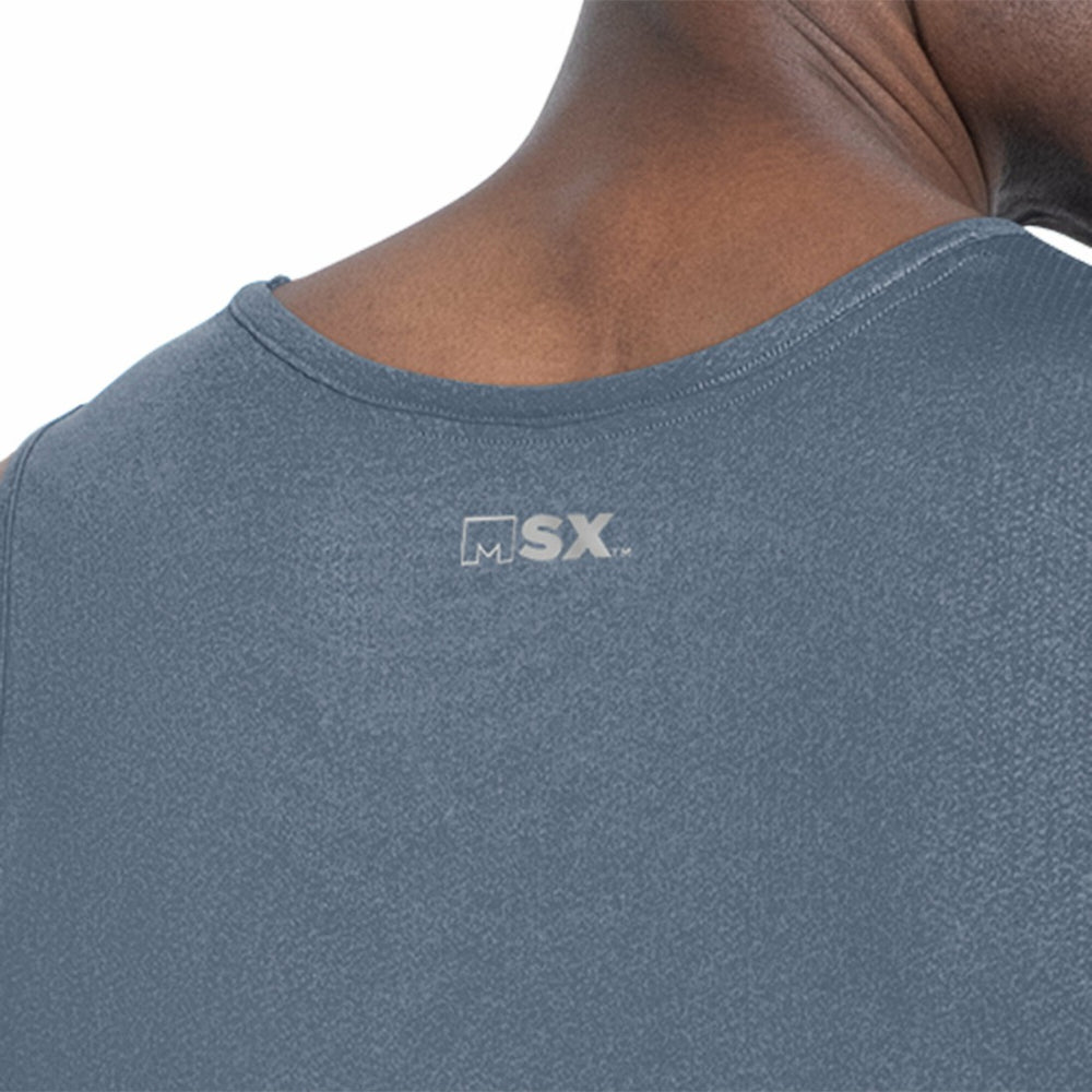 Denver Broncos MSX by Michael Strahan Energy Scoop Neck Tank Top - Navy for sale