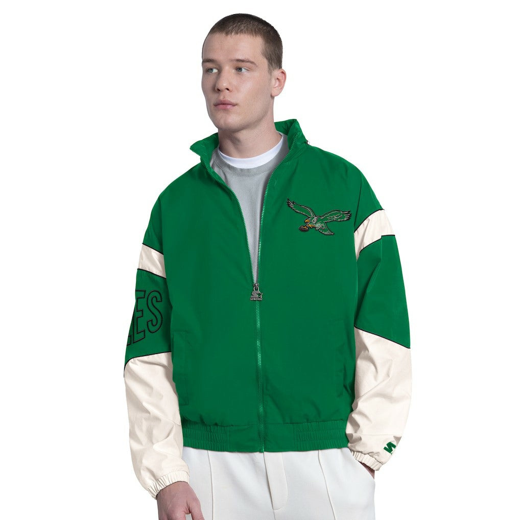 Philadelphia Eagles Starter The Gust Full-Zip Hooded Jacket - Kelly Green outlet