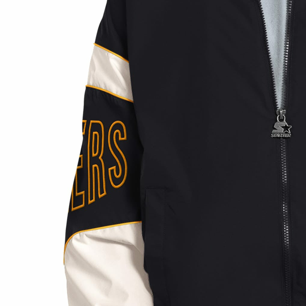 Pittsburgh Steelers Starter The Gust Full-Zip Hooded Jacket - Black outlet
