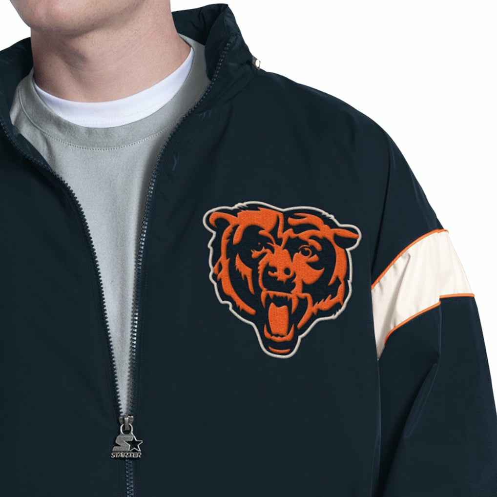 Chicago Bears Starter The Gust Full-Zip Hooded Jacket - Navy online
