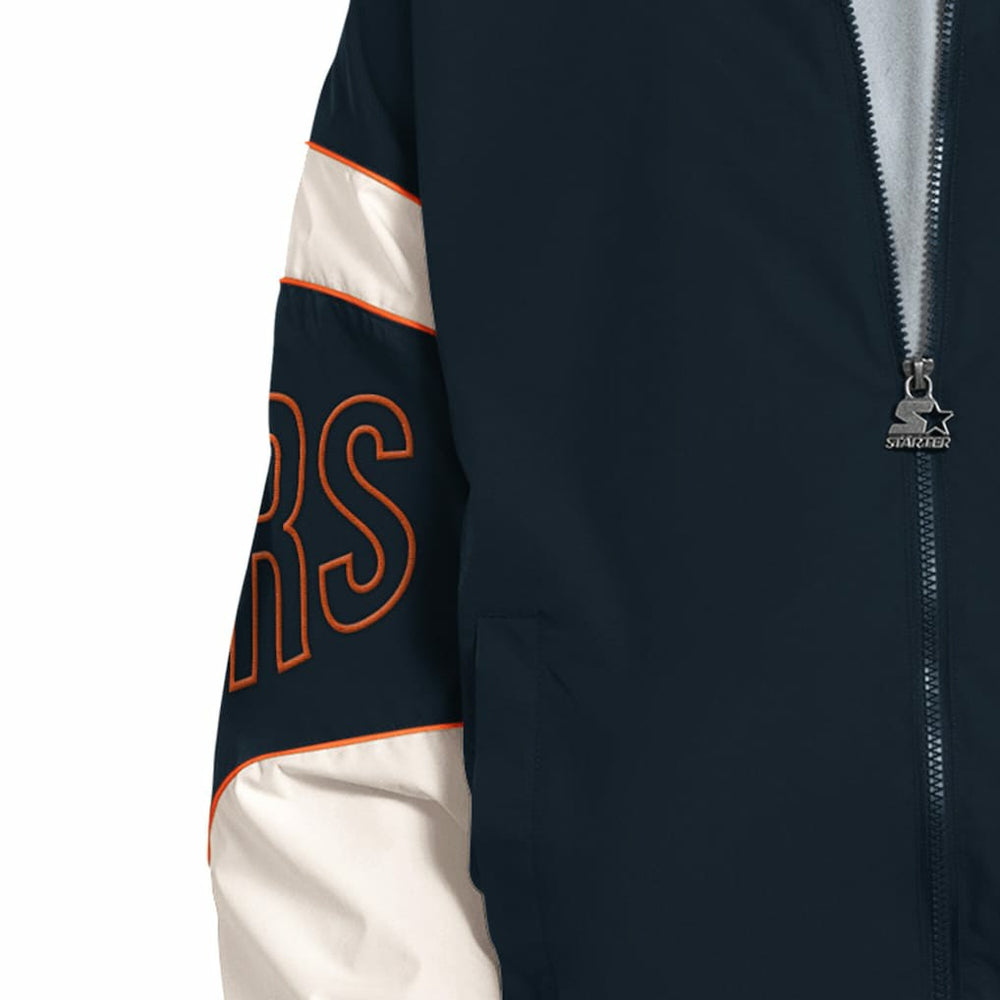 Chicago Bears Starter The Gust Full-Zip Hooded Jacket - Navy online