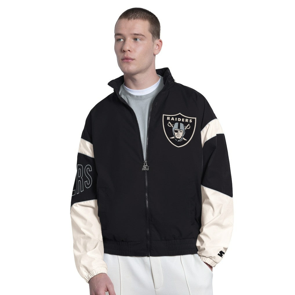 Las Vegas Raiders Starter The Gust Full-Zip Hooded Jacket - Black sale