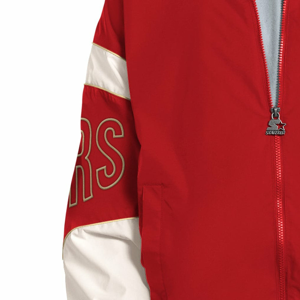 San Francisco 49ers Starter The Gust Full-Zip Hooded Jacket - Scarlet online