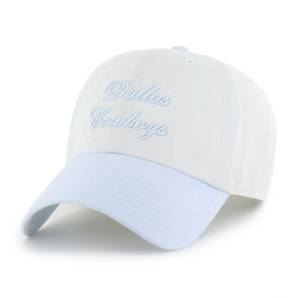 Dallas Cowboys '47 Women's Gelato Two-Tone Clean Up Adjustable Hat - White on sale