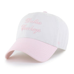 Dallas Cowboys '47 Women's Gelato Two-Tone Clean Up Adjustable Hat - White on sale
