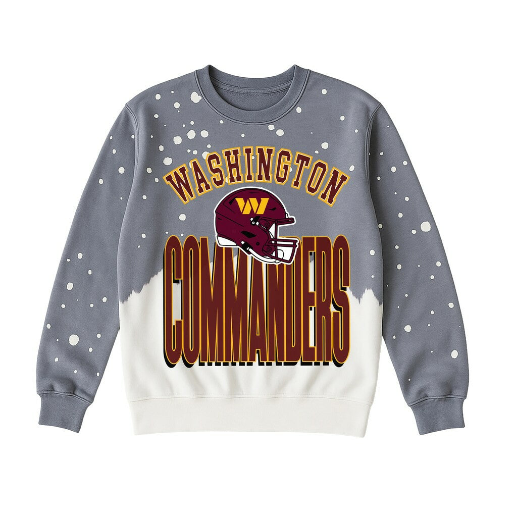 Washington Commanders Gameday Couture Women's Arch Rivals Faded Wash Sweatshirt - Gray online