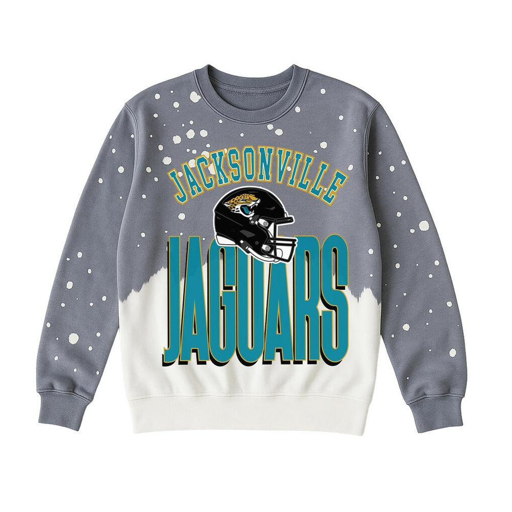 Jacksonville Jaguars Gameday Couture Women's Arch Rivals Faded Wash Sweatshirt - Gray online
