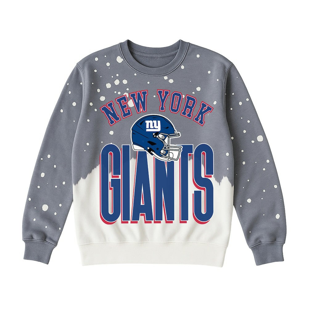 New York Giants Gameday Couture Women's Arch Rivals Faded Wash Sweatshirt - Gray online