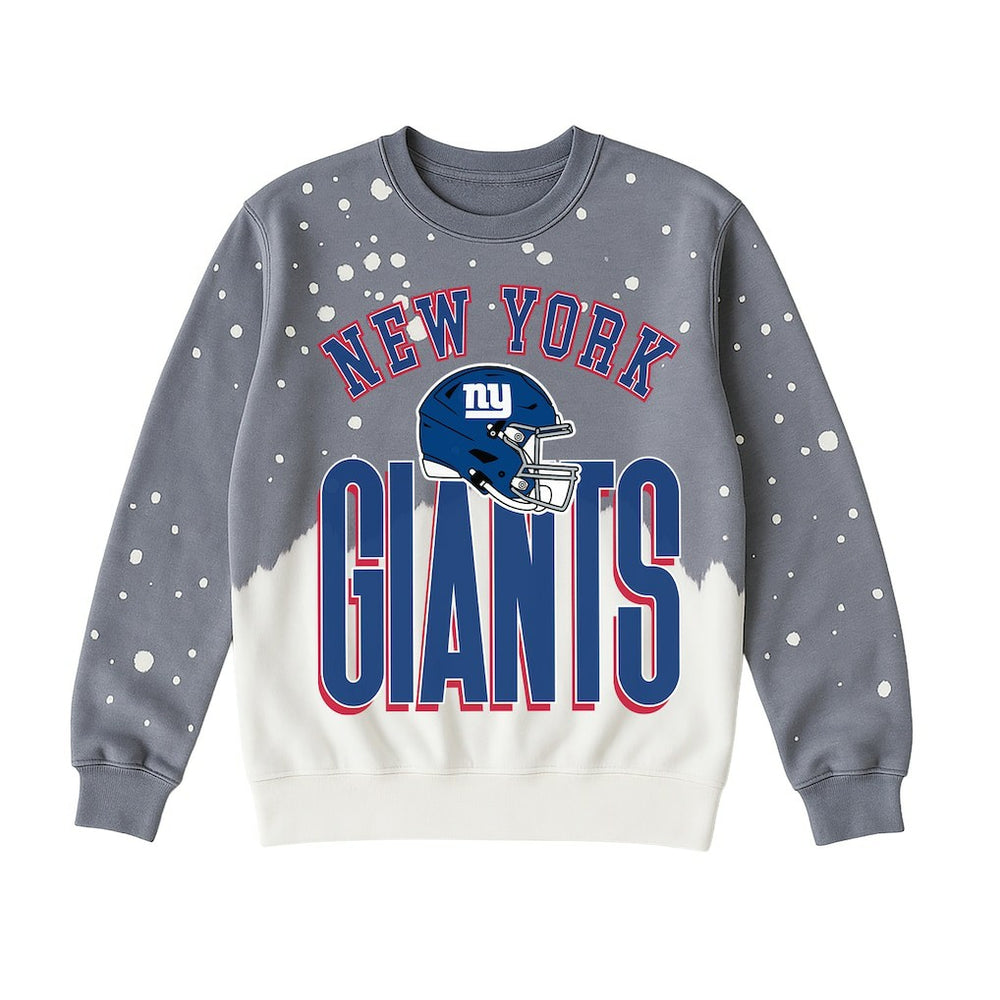 New York Giants Gameday Couture Women's Arch Rivals Faded Wash Sweatshirt - Gray online