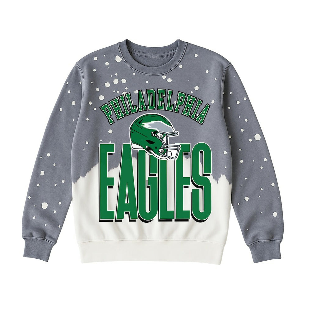 Philadelphia Eagles Gameday Couture Women's Arch Rivals Faded Wash Sweatshirt - Gray cheap