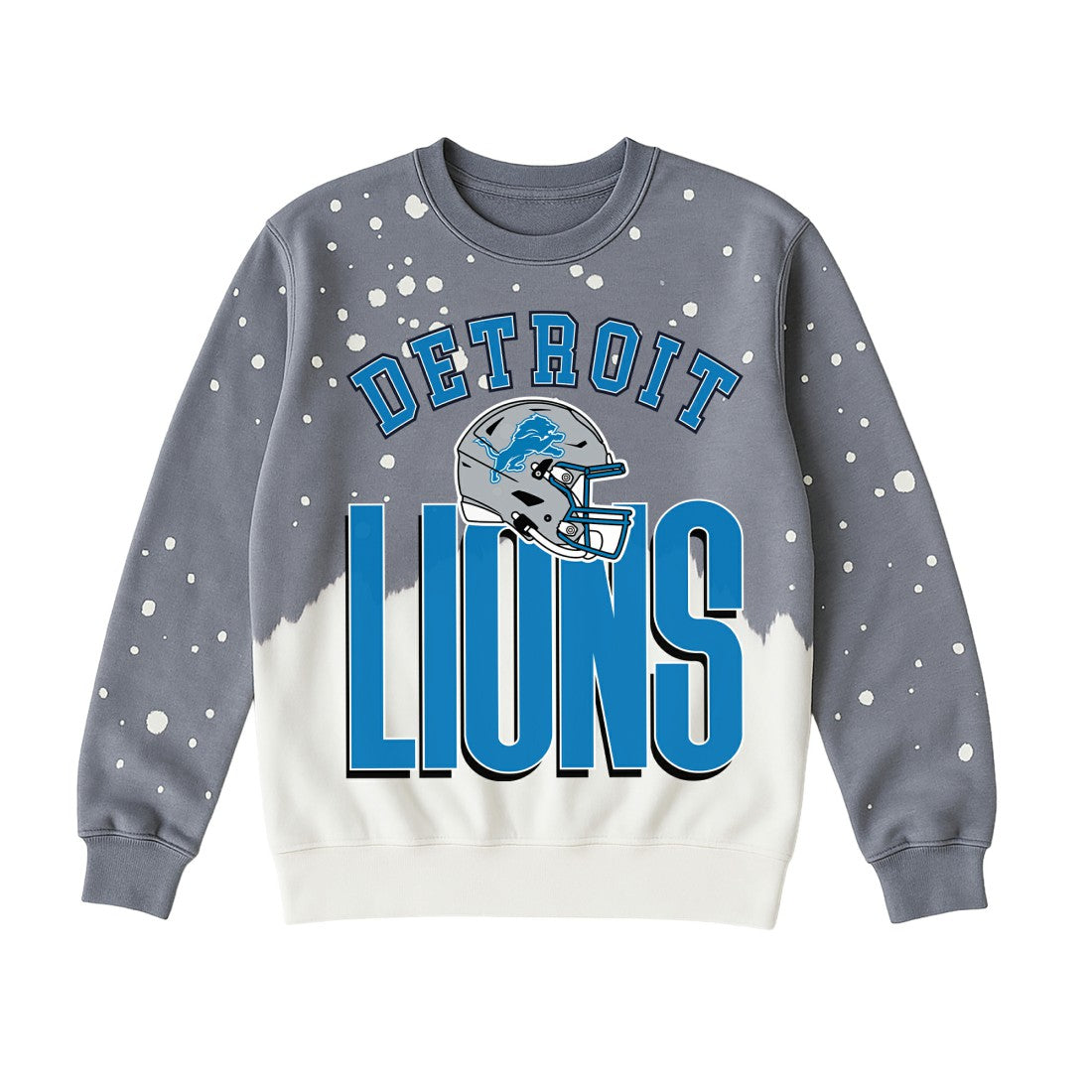 Detroit Lions Gameday Couture Women's Arch Rivals Faded Wash Sweatshirt - Gray cheap