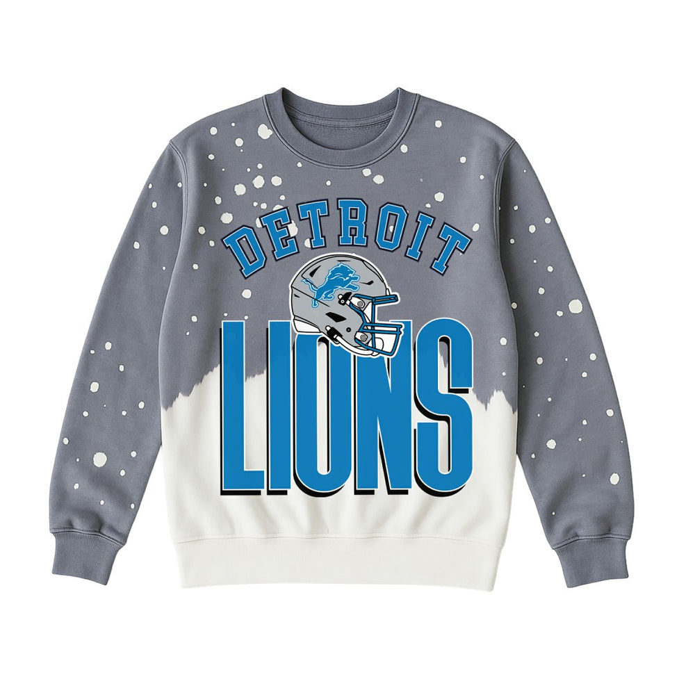 Detroit Lions Gameday Couture Women's Arch Rivals Faded Wash Sweatshirt - Gray cheap