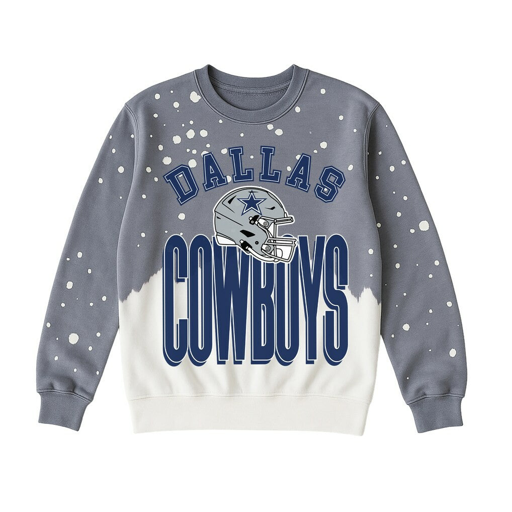 Dallas Cowboys Gameday Couture Women's Arch Rivals Faded Wash Sweatshirt - Gray cheap