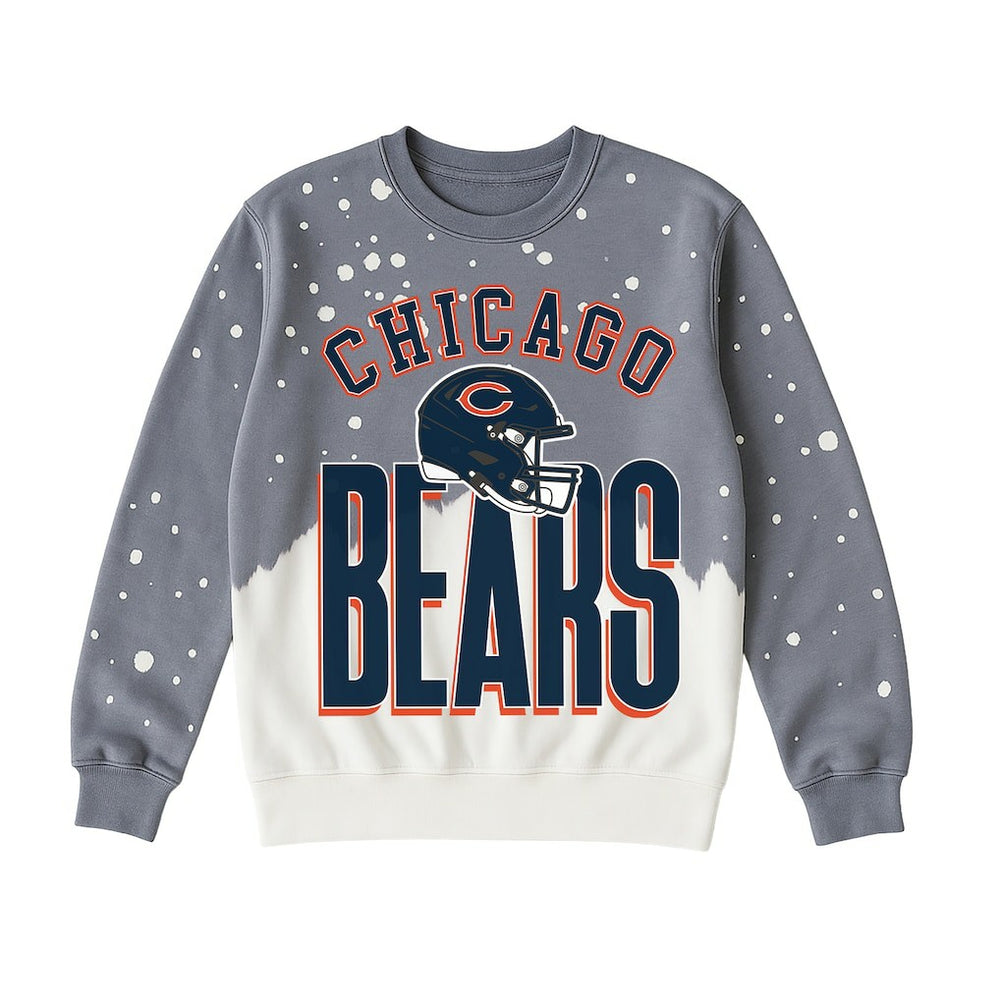 Chicago Bears Gameday Couture Women's Arch Rivals Faded Wash Sweatshirt - Gray cheap