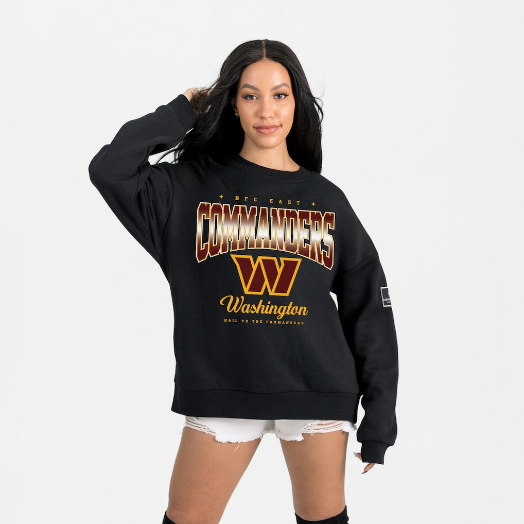 Washington Commanders Gameday Couture Women's Powerhouse Play Premium Fleece Sweatshirt - Black cheap