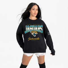 Jacksonville Jaguars Gameday Couture Women's Powerhouse Play Premium Fleece Sweatshirt - Black on sale