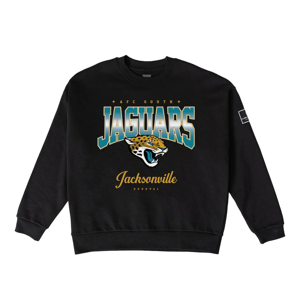 Jacksonville Jaguars Gameday Couture Women's Powerhouse Play Premium Fleece Sweatshirt - Black on sale