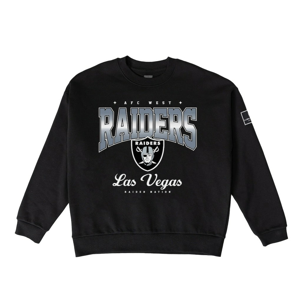 Las Vegas Raiders Gameday Couture Women's Powerhouse Play Premium Fleece Sweatshirt - Black outlet