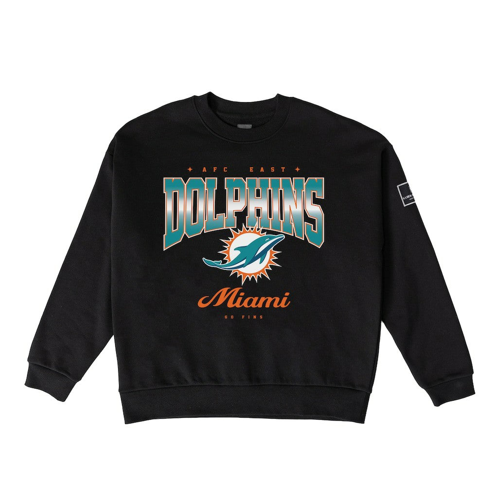 Miami Dolphins Gameday Couture Women's Powerhouse Play Premium Fleece Sweatshirt - Black cheap