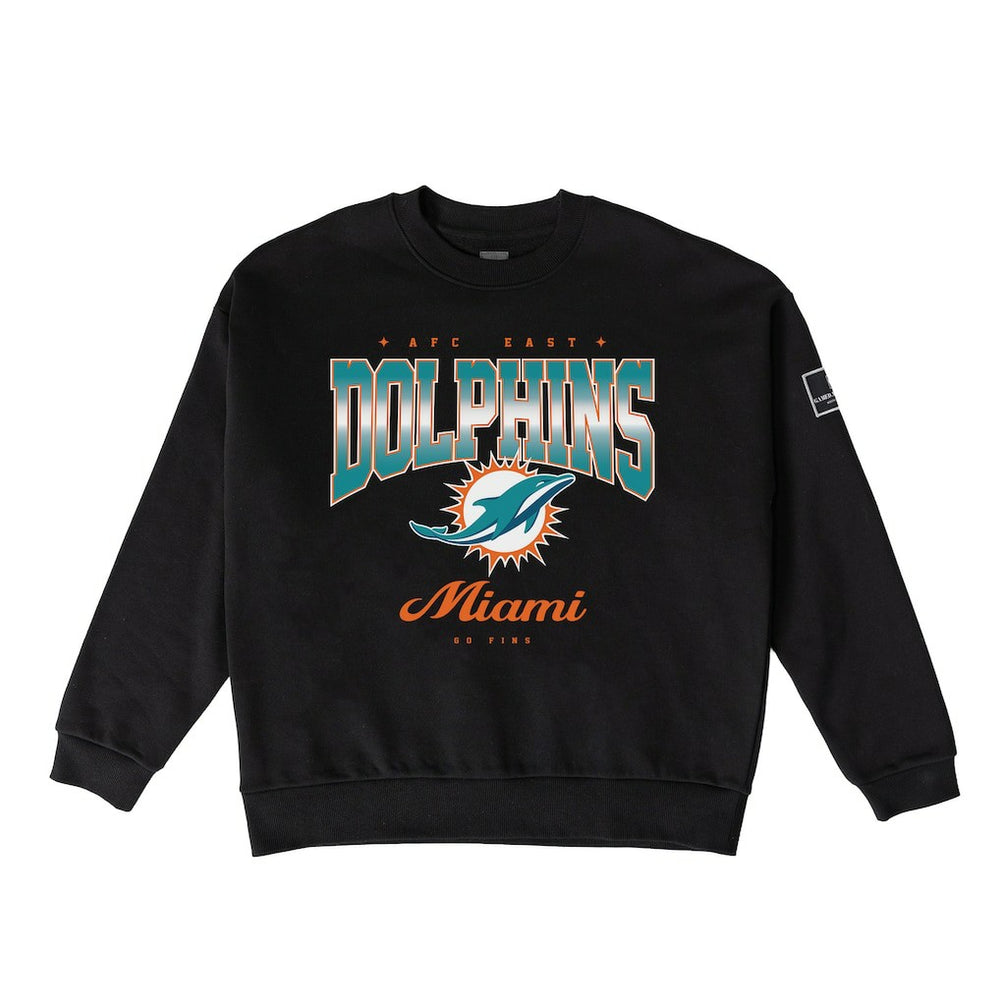 Miami Dolphins Gameday Couture Women's Powerhouse Play Premium Fleece Sweatshirt - Black cheap