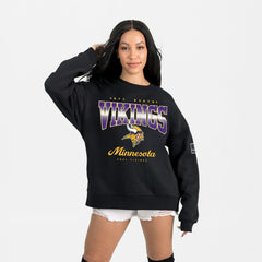 Minnesota Vikings Gameday Couture Women's Powerhouse Play Premium Fleece Sweatshirt - Black sale