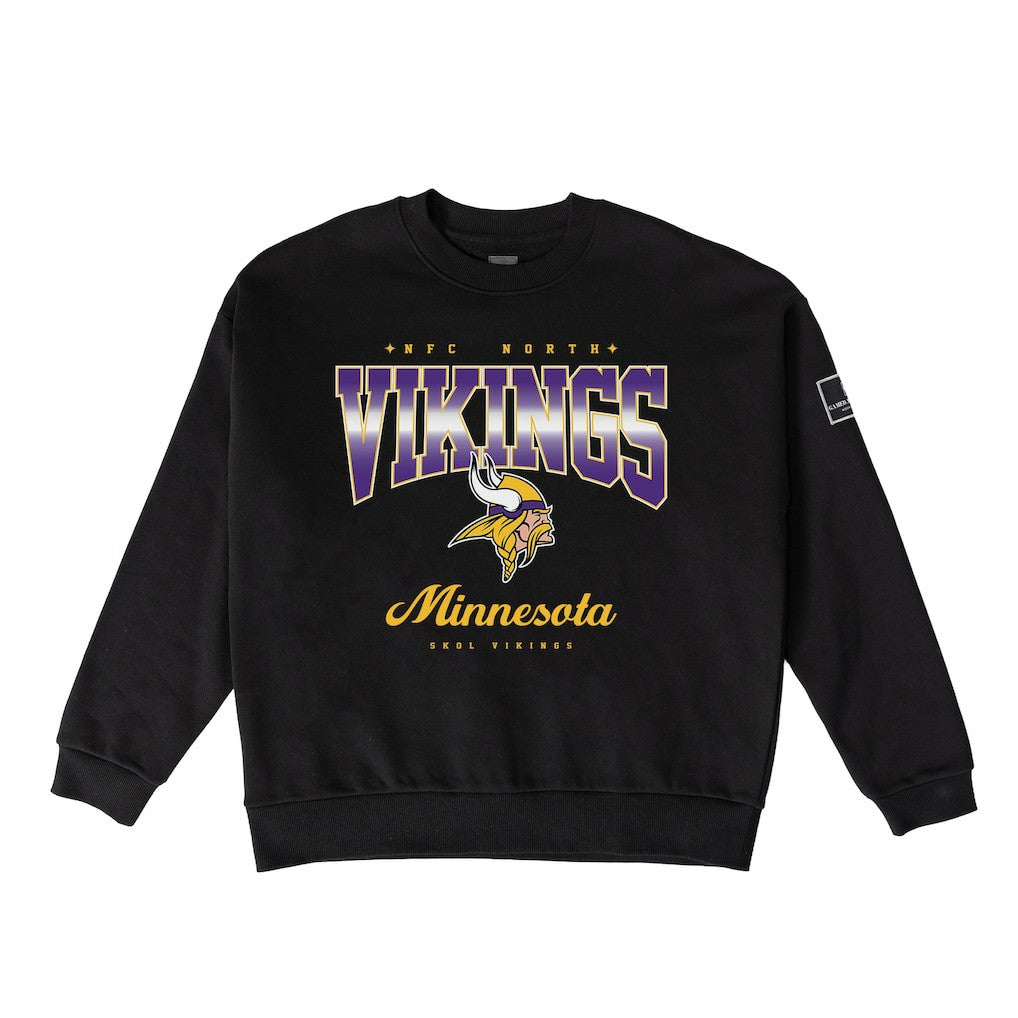 Minnesota Vikings Gameday Couture Women's Powerhouse Play Premium Fleece Sweatshirt - Black sale