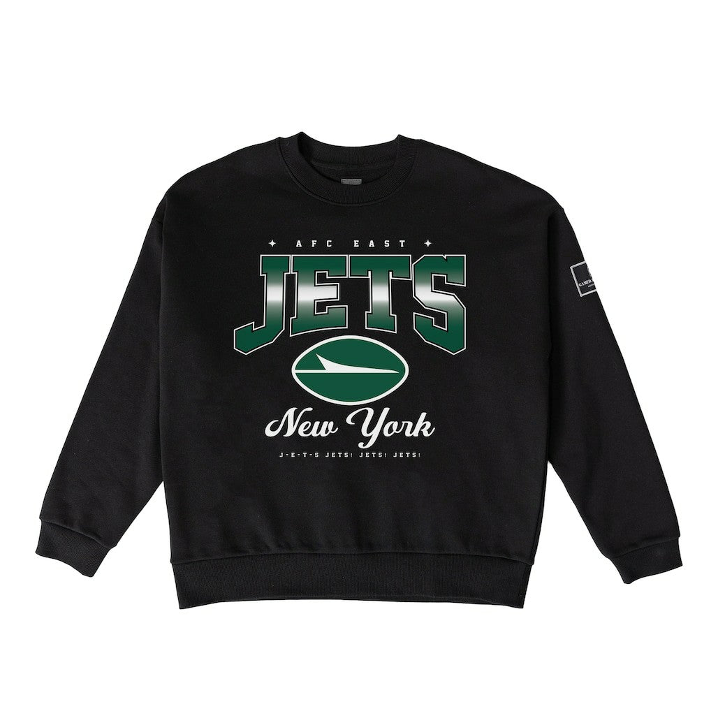 New York Jets Gameday Couture Women's Powerhouse Play Premium Fleece Sweatshirt - Black cheap