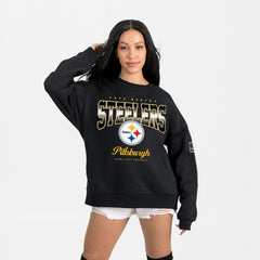 Pittsburgh Steelers Gameday Couture Women's Powerhouse Play Premium Fleece Sweatshirt - Black outlet