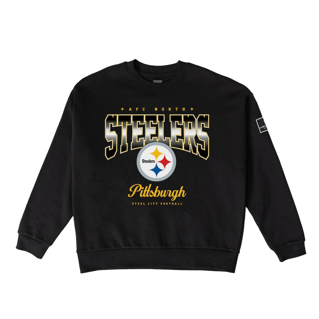 Pittsburgh Steelers Gameday Couture Women's Powerhouse Play Premium Fleece Sweatshirt - Black outlet