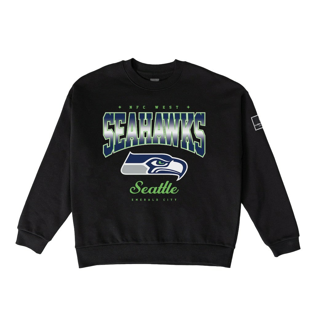 Seattle Seahawks Gameday Couture Women's Powerhouse Play Premium Fleece Sweatshirt - Black cheap